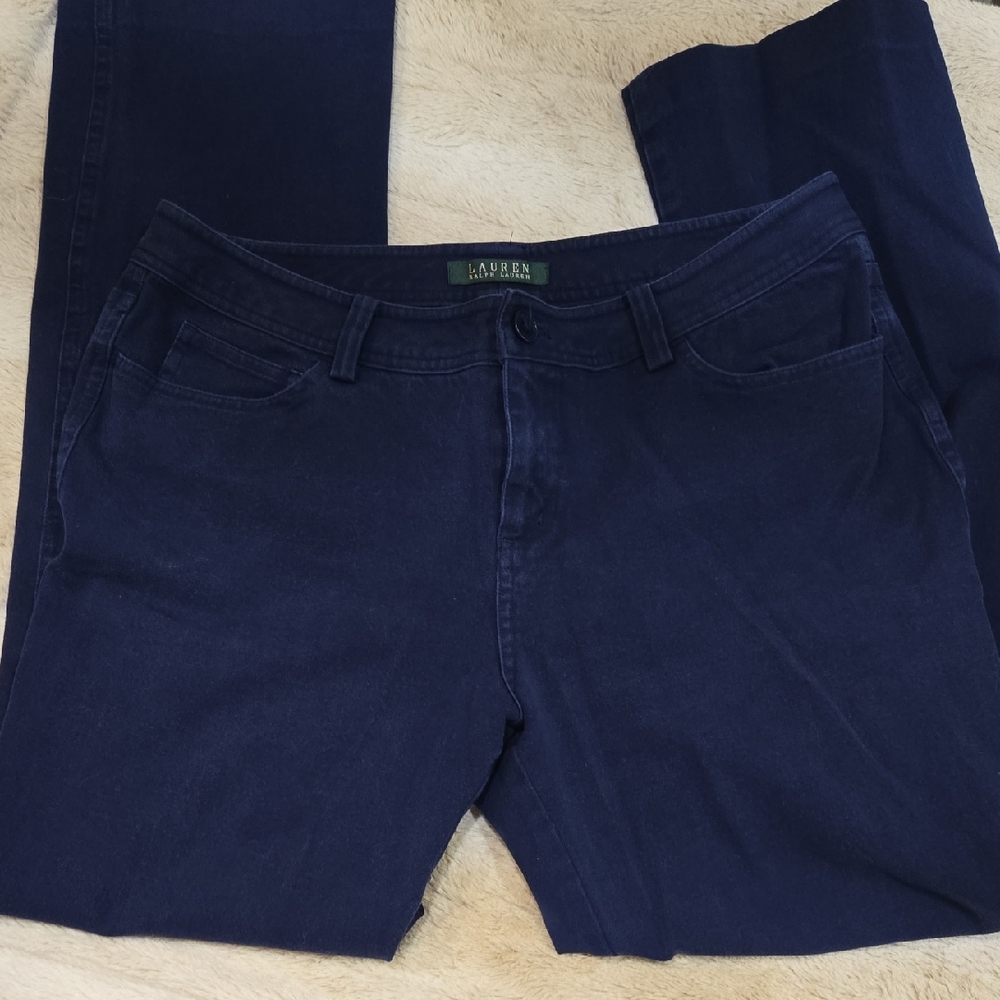 RALPH LAUREN Navy Straight Leg Jeans